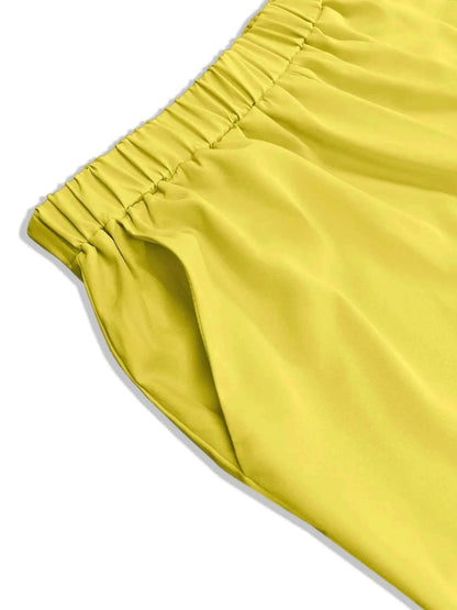 Plus Size Short Sleeve Top and Shorts Set