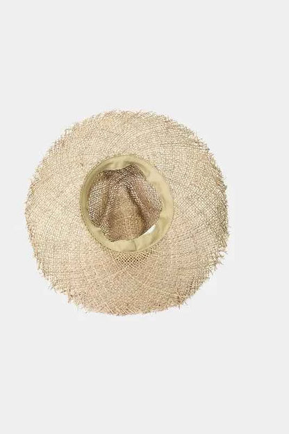 Fame Fringe Edge Straw Braided Western Fedora Hat
