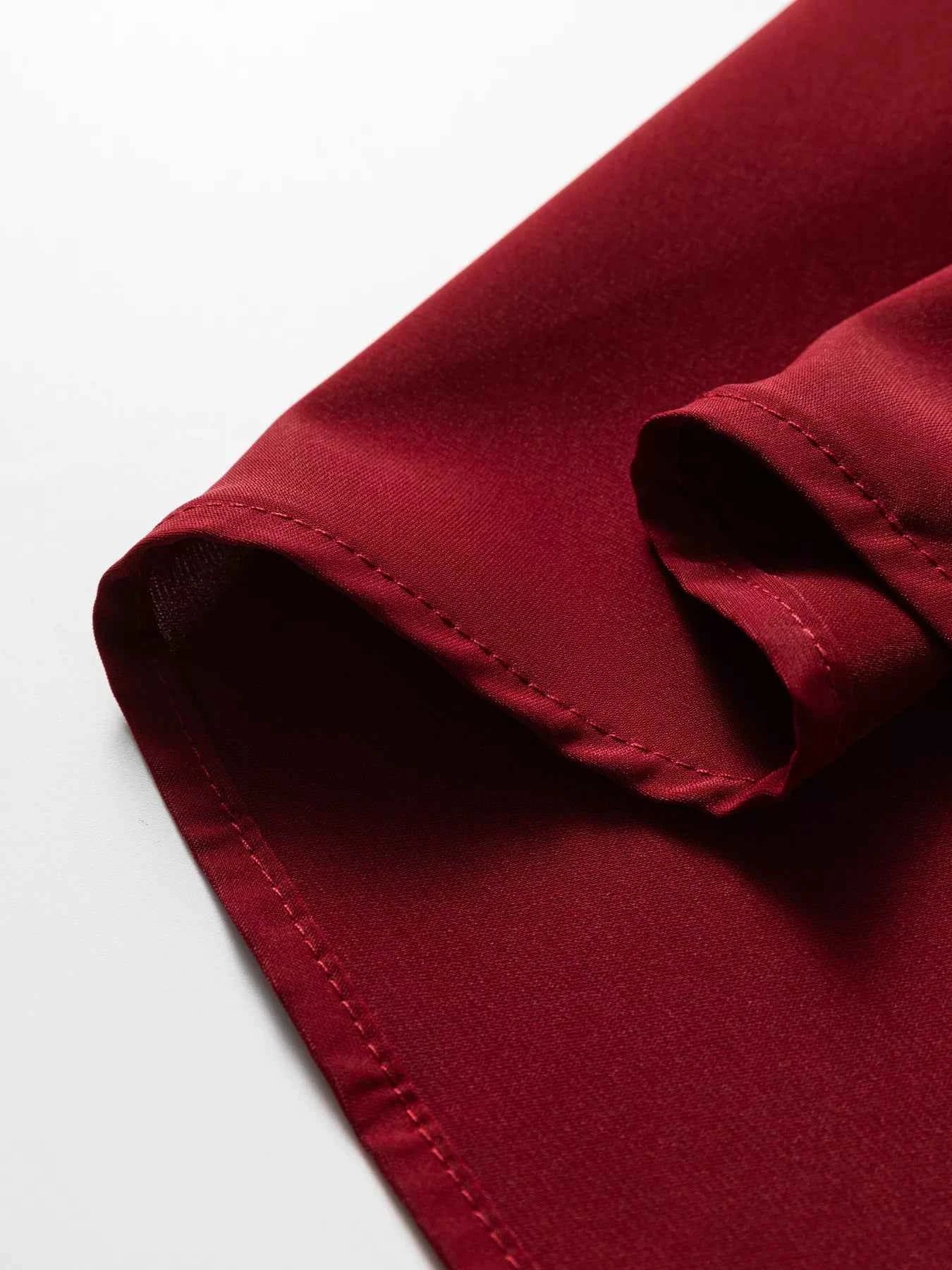 Frilled Neck Ribbed Knit Patchwork Long Sleeve Mini Dress