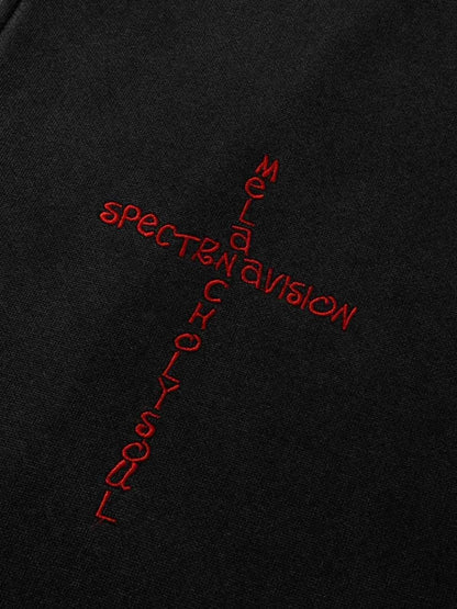 Men's Devil Horn Zip-Up Hoodie