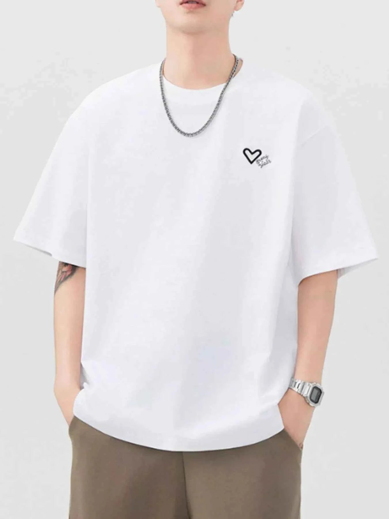 Men's Plus Size Round Neck Short Sleeve T-Shirt