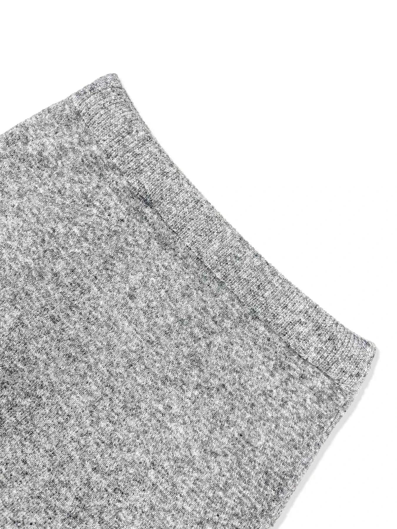 Plus Size Round Neck Long Sleeve Top and Skirt Sweater Set