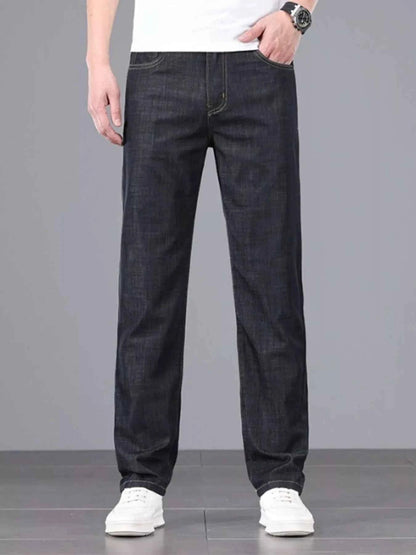 Men's Wash Straight Leg Comfort Jeans