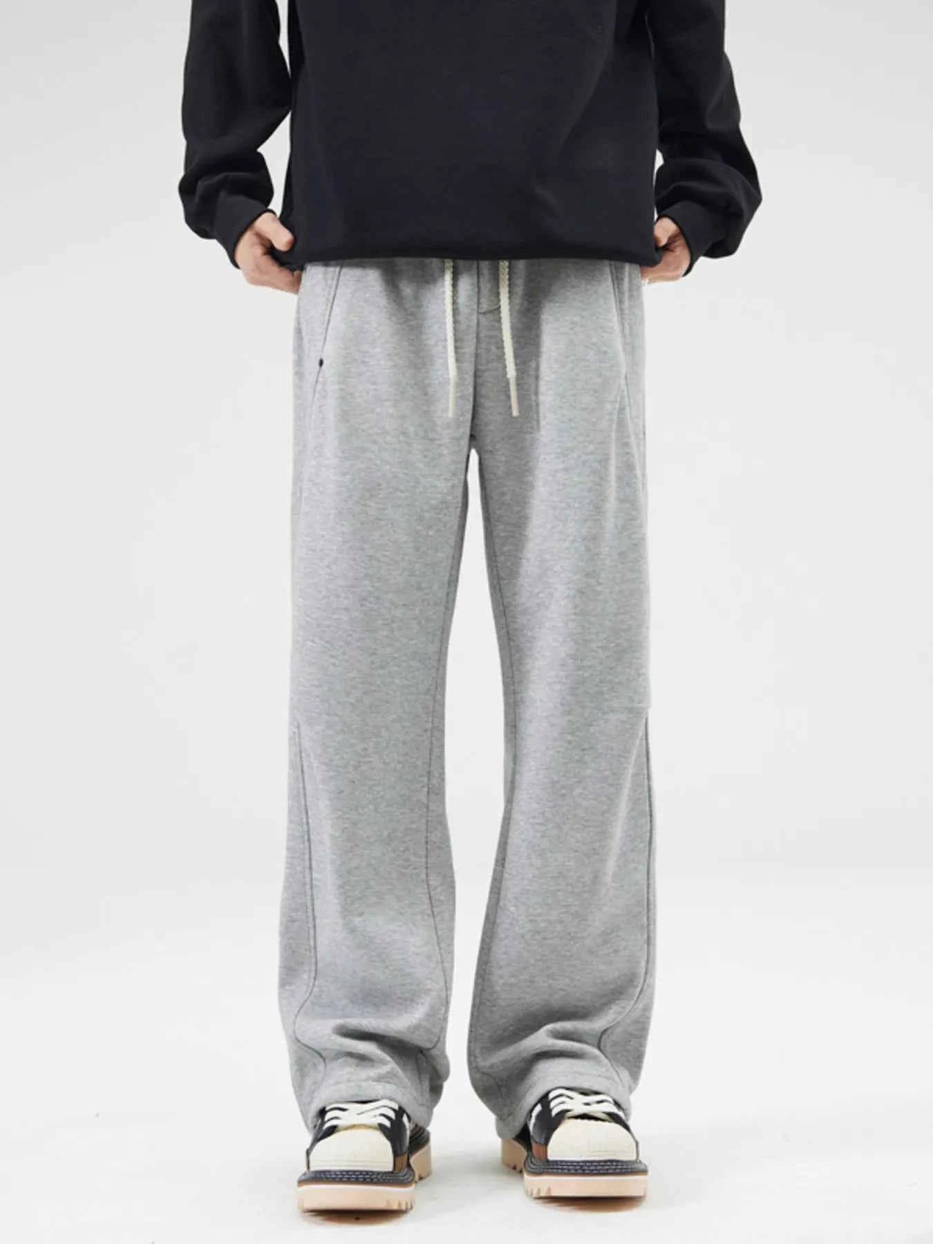 Men's Full Size Wide-Leg Drawstring Sweatpants Plus Size
