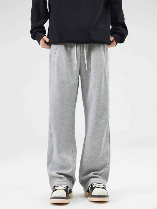 Men's Full Size Wide-Leg Drawstring Sweatpants Plus Size