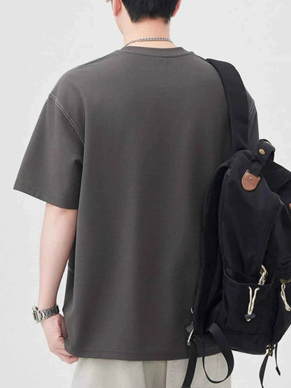 Men's Plus Size Round Neck Short Sleeve T-Shirt