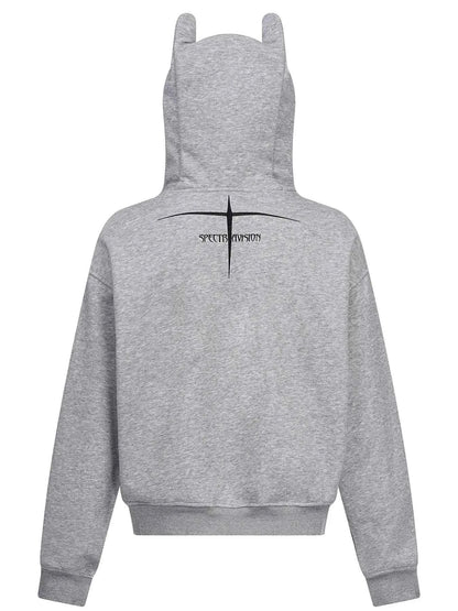 Men's Devil Horn Zip-Up Hoodie